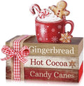4pcs Christmas Table Decor, Wooden Gingerbread Coffee Cocoa Signs by Anglechic