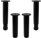 4 PCS Metal Adjustable Furniture Sofa Legs, Heavy Duty Bed Frame Center Slat by UTALIND