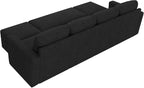 HONBAY Modular Sectional Sleeper Sofa Bed, Velvet Sectional Couch - Image 8
