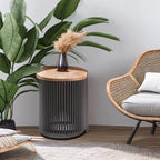 SIMPLIHOME Demy Metal and Wood Accent Table - Image 6