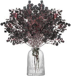 Uieke 30 Pcs Babys Breath Artificial Flowers Fake Silk Black Flowers Faux Gypsophila Bouquet Real Touch Floral for Home Wedding Halloween Party Centerpieces DIY Décor by Uieke