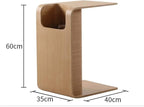 Nordic Solid Wood Sofa A Few Angle Mini Small Tea Table is Contracted While - Image 2