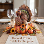 Thanksgiving Table Decor Fall Harvest Turkey Figurine for Home Decro - Image 4