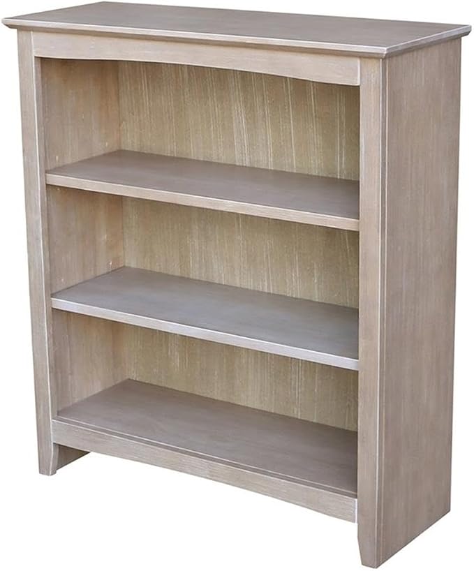 IC International Concepts, Shaker Solid Wood Bookcase, 2 Adjustable Shelves by InternationalConcepts