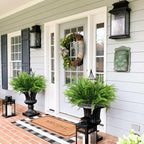 RECUTMS Artificial Boston Ferns,12 Bundles Faux Greenery Ferns - Image 3