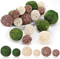 Jetec 18 Pcs Moss Wicker Decorative Balls for Centerpiece, Large Size by Jetec
