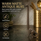 Wallcharmers Rustic Dino Paper Towel Holder & Metal Toilet Paper Stand - Image 5