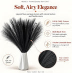 Mandy's 20 Stems Black Silk Pampas Grass Bouquet - Image 2