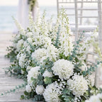 91Pcs White Artificial Delphinium Flowers 6 Kinds Floral Arrangements Set - Image 7