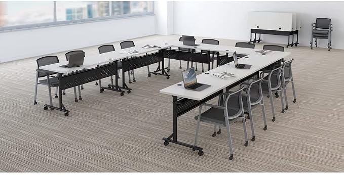 Lorell Shift 2.0 Flip & Nesting Mobile Table - Image 2