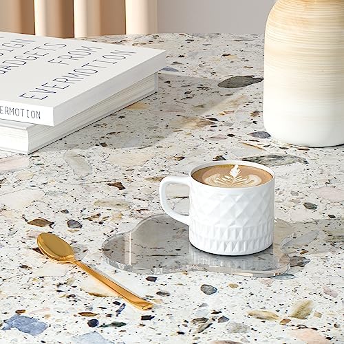Acrylic 2Pcs/Set Coaster for Desk, Bar Drink Coaster, Cloud Shape Coffee Cup Coaster, Perfect for Tabletop Protection and Accessories Display - Image 6