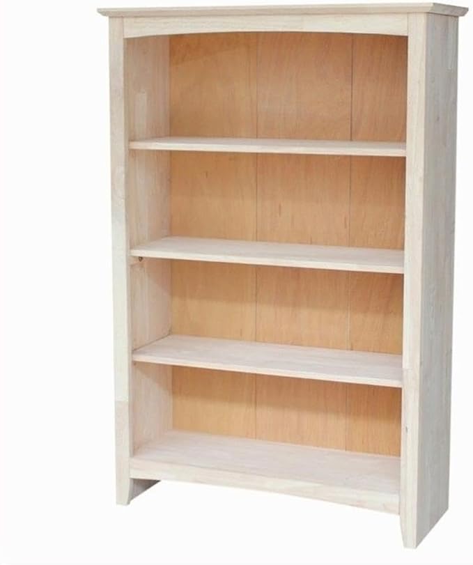 International Concepts Shaker Bookshelf, 48-Inch High, Adjustable Shelves by InternationalConcepts