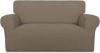 PureFit Stretch Loveseat Covers Fleece Couch Covers by PureFit