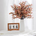 8Pcs Babys Breath Fall Flowers Artificial Silk Faux Flowers Beige Brown - Image 5