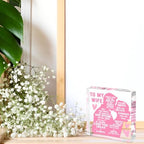 To My Wife Gift from Husband, Heartfelt Romantic Love Plaque, Anniversary and Valentine's Day Gift for Wife, Wedding Keepsake for Birthday, Christmas, Pink Acrylic Desk Decor, Valentine's Day decorations - Image 3