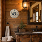 WC Toilet Metal Sign 8x8in Round European Style Plaque for Bathroom Wall Decor Functional Gift - Image 6