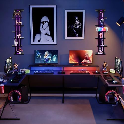 Homaterial 7-Tier Floating Wall Shelves with Lights - Image 5
