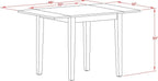 East West Furniture NDNO5-LWH-W 5 Piece Dinette Set - Image 8