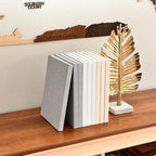 Decorative Linen Book Set – Set of 3 Extra Large Real Books | Coffee Table & Shelf Mantle Decor | Modern Home Decoration | Guest Book Journals [Cream/Natural] - Image 7
