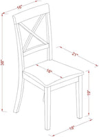 East West Furniture BOC-CAP-W Boston Dining Room Chairs - Image 2
