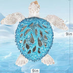 VVGIFTS Ocean White Sea Turtle Coral Reef Beach Coastal Home Shelf Decor - Image 4