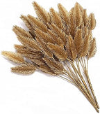 CATTREE Artificial Gold Plants Plastic Fake Grass Faux Shrubs Simulation Bushes Home Indoor Outdoor Garden Leaves Wedding Festival Decoration Hall Table Planter Filler – Golden Pine Cones 4 Pack - Image 3