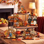 Wenqik 6 Pcs Fall Wooden Table Decorations for Home, Thanksgiving Harvest - Image 5