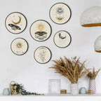 Barydat 6 Pcs Boho Wooden Plant Wall Art Decor,Butterfly,8 Inch, 10 Inch - Image 6