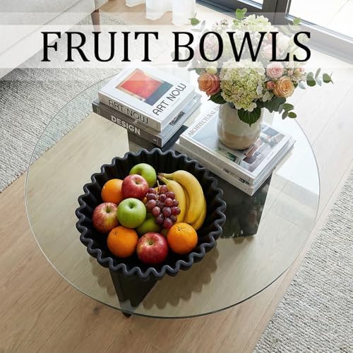 Decorative Bowls for Home Decor (Black, 7.9''x 3'') - Image 6