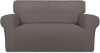 PureFit Stretch Loveseat Covers Fleece Couch Covers by PureFit