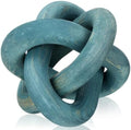Yalikop 3 Link Wood Knot Decor Rustic Table Shelf Accents, Blue by Yalikop