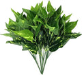 Artificial Scindapsus Aureus Decor, Plastic Realistic Green Leaves Shrubs Fake Plants Faux Grass Bushes Greenery for Indoor Outdoor Home Garden Verandah Office Table Arrangements Decoration 4 Pack by CATTREE