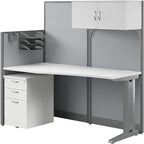 Bush Business Furniture Office in an Hour 65W Straight Cubicle Desk by BushBusinessFurniture