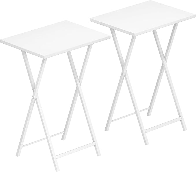 HOOBRO Folding TV Tray Tables, Industrial Snack Tables by HOOBRO