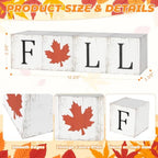 COCHIE Vintage Fall Decorations Set for Home Office Tabletop Shelf Indoor - Image 2