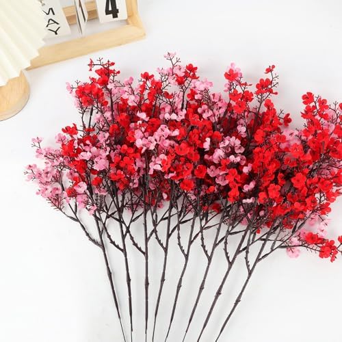 8Pcs Artificial Flowers Real Touch Fake Babys Breath Flowers Decorations - Image 6