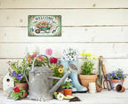 Bestylez Gardening Gifts Vintage Gardening Signs Welcome to My Garden Tin Sign for Home Garden Greenhouse Living Room Bedroom Yard Cottage Outdoor Decor 8X12 Inch (3357) - Image 5