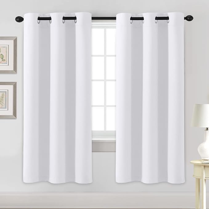 H.VERSAILTEX White Curtains for Bedroom Thermal Insulated Room Darkening Living by HVERSAILTEX