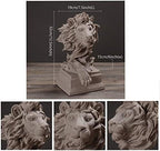 H&W Sandstone Lion Statue, The King of Beasts, Collectible Figurines - Image 5