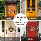 Interchangeable Welcome Sign Fall Halloween Front Porch Decor - Image 3