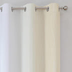 Beige and Greyish White Ombre Blackout Curtains - Image 4