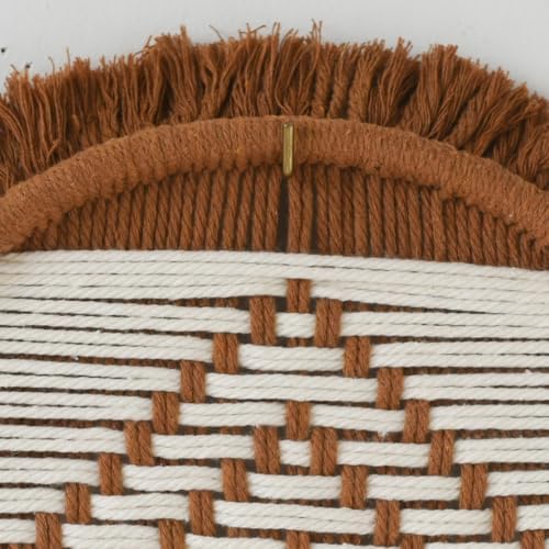 3Pcs Macrame Wall Hanging Boho Handmade Round Geometric Woven 10.2"W*10.2"L - Image 6