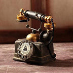 HoneyCare Retro Decorative Telephone Model, Vintage Antique Style Resin Rotary Phone Ornament for Home Office Decor, Steampunk & Victorian Style Statues, Photography Props, Housewarming Gift - Image 5