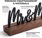 Mr and Mr Gay Wedding Gifts, Metal Desk Sign with Wood Base - Image 2