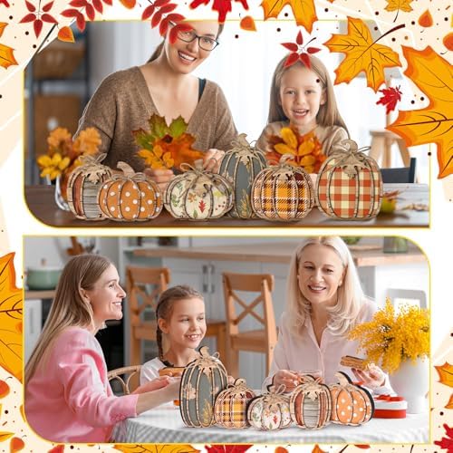 Leinuosen 6 Pcs Fall Pumpkin Decor, Fall Decor for Home - Image 6