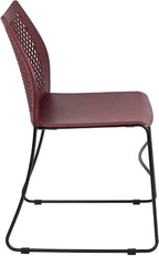 Flash Furniture HERCULES Series 661 lb. Capacity Burgundy Stack Chair - Image 7