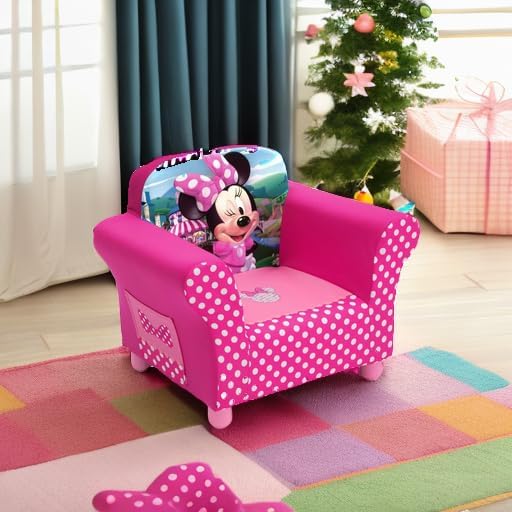 Delta Children Upholstered Chair, Disney Minnie Mouse - Image 2