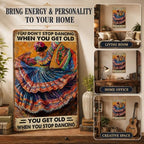 Mexican Art Vintage Tin Sign Mexican Decor You Don't Stop Dancing When You Get Old Retro Dancing Wall Art Wall Decor Iron Painting for Home Kitchen Cafe Pub 8x12 Inch - Image 5
