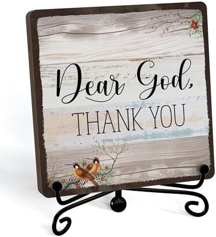 Home Decor, Farmhouse Shelf Decor For Living Room, Boho Aesthetic Table Decorations, Christian Gifts For Women Men, Entryway Tv Stand Fireplace Mantle Coffee Table Decoration (god-21) by JUSITAKEET