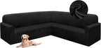 HDCAXKJ Corner Sectional Couch Covers Velvet Stretch L Shape Sofa Cover Soft by HDCAXKJ